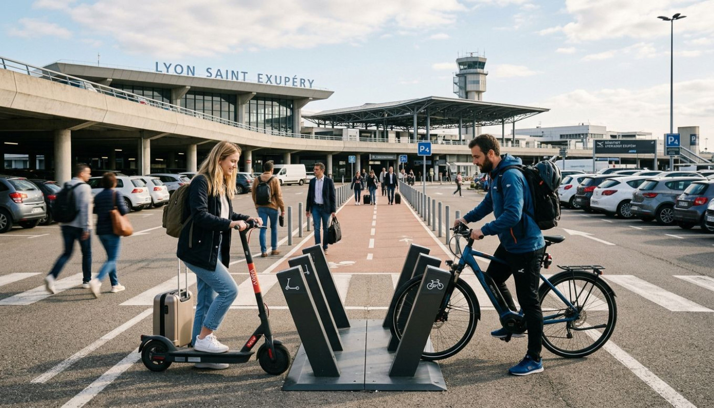 Parking aéroport Lyon Saint Ex : quand la mobilité douce bouscule les habitudes